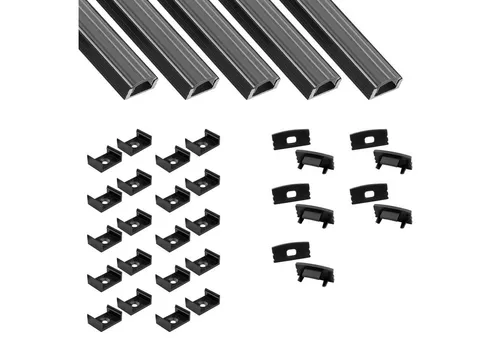 tktrading24 LED-Stripe-Profil 5x A17 LED Profil 2m von tktrading24