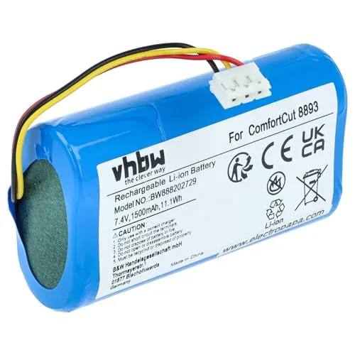 vhbw Akku Ersatz für Gardena 08894-00, 08894-00.640.00, 08894-00.641.00, BF14405 für Elektrowerkzeug (1500 mAh, Li-Ion, 7,4 V)