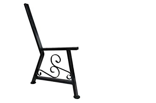 QLS BANKBEIN BANKGESTELL SITZBANK Gestell AUS Stahl MIT VERZIEREN SCHWARZ 1 STK