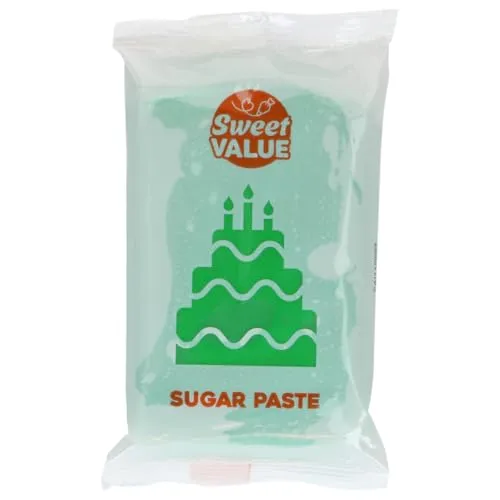 Sweet Value Sugar Paste Rollfondant, Dark Green, 200 g von Sweet Value