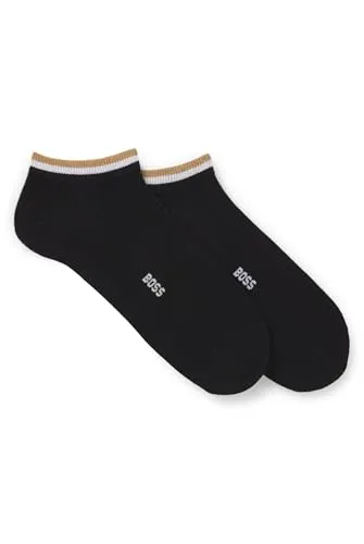 BOSS Herren 2p Uni Stripe Cc ANKLE_SOCKS, Black1, 39-42 EU