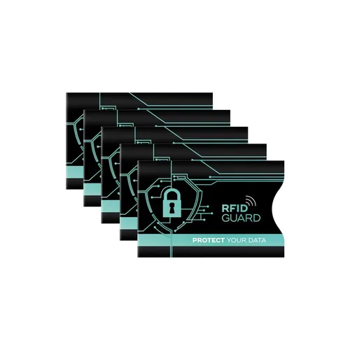 RFID GUARD 5x NFC Block Abschirmung Anti-Phishing Karten Hülle Sleeves Schutz