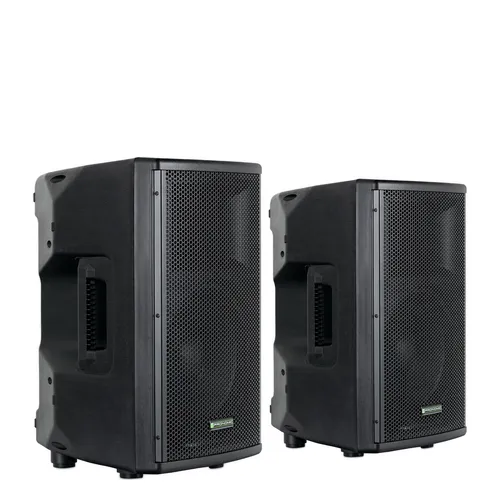 Pronomic E-210 MA - Aktive PA-Box Lautsprecher mit Bluetooth - Lautsprecher für semi-professionellen Einsatz, 100 W Leistung, integriertem MP3-Player und Bluetooth-Streaming für maximale Flexibilität.