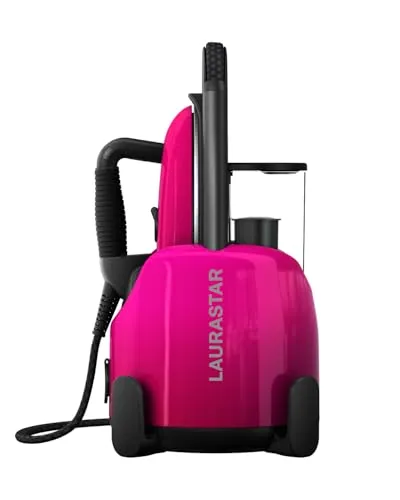 Laurastar Lift Plus Pinky Pop 3-in-1 Bügelstation - Bügeleisen mit Hygienischem Dampf, entknittert, bügelt und reinigt in einem Arbeitsgang – ideal für alle Materialien. Schnelle Betriebsbereitschaft in 3 Minuten, perfekt für Zuhause oder unterwegs.