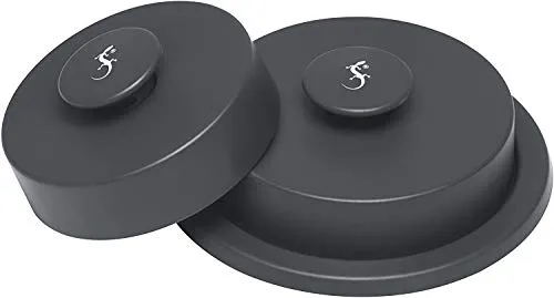 Lurch 240500 Burgerpresse 3teilig für Pattys in Zwei Größen 9 cm/10,5 cm, Kunststoff, grau, 8 x 12 x 12 cm