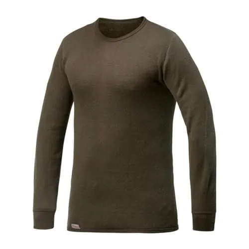Woolpower Crewneck 200 pine green (XXL) - Funktionsunterwäsche aus hochfeiner Merinowolle, bietet optimale Isolation und Wärme selbst im feuchten Zustand - ideal für kalte Temperaturen.