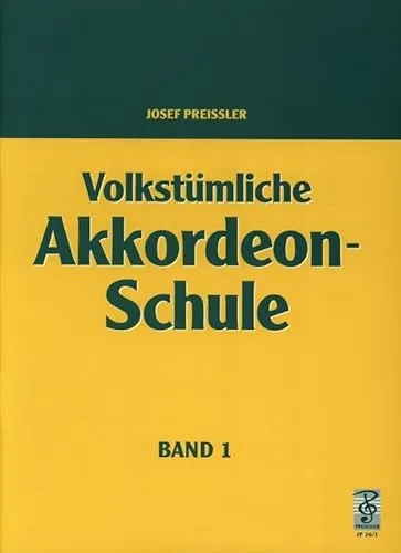 Volkstümliche Akkordeon-Schule Band 1 - Accordion - Buch