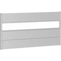 Biohort Sichtschutz mit Acrylglas, Silber, B180/H90 cm - Sichtschutz aus robustem, wetterfestem Metall mit elegantem Acrylglas-Ausschnitt für mehr Privatsphäre in Ihrem Außenbereich. Ideal für entspannte Momente und stilvolle Veranstaltungen.