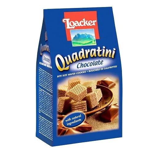 Loacker Quadratini chocolate schoko schokolade Würfel Waffeln kekse 125g