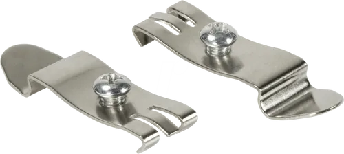 LogiLink Professional - Hutschienenhalter, Metall, 2 Stück