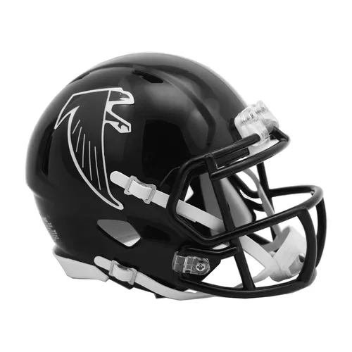 Riddell Mini Football Helm - NFL Atlanta Falcons 1990-2002 - Fanartikel für echte Atlanta Falcons Fans, detailgetreue Nachbildung in Schwarz, ideal zum Sammeln oder als Geschenk.