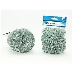 Metall-Topfkratzer, extra groß, im Netz, 4 x 20 g 4