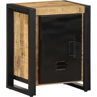 vidaXL Nachttisch aus Rauem Mangoholz von vidaXL