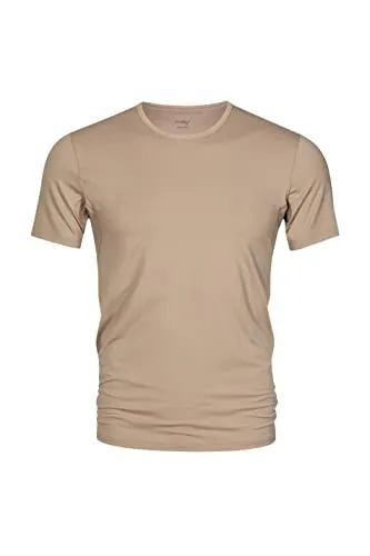 Mey Unterziehshirt DRY COTTON FUNCTIONAL, Halbarm in Beige (XL) - Herrenunterhemden, schnell trocknend und geruchshemmend dank innovativer Trevira Bio-Active Faser für höchsten Tragekomfort unter Businesshemden.