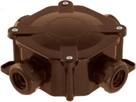 Abzweigdose Verteilerdose IP67 braun 75x75x33 Aufputz Verbindungsdose
