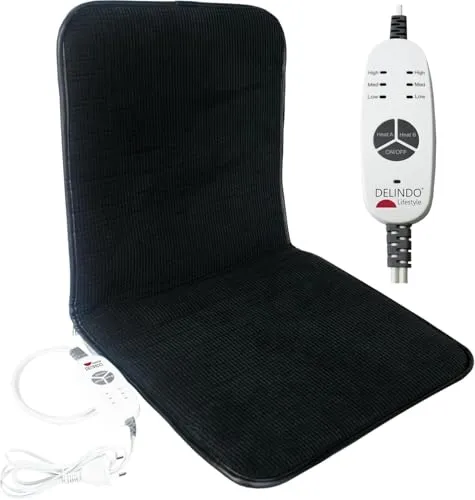 Delindo Lifestyle Beheizbare Bürostuhl Sitzauflage in schwarz von Delindo Lifestyle