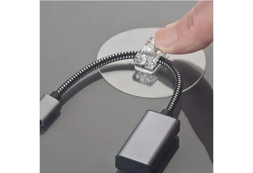 TECBULL Klebehaken Magische Haken - Klammern, selbsthaftend, wiederverwendbar, alle glatten, ebenen Oberflächen wie: Fliesen, Glas, Kunststoff, Metall, Holz lackiert oder furniert und viele weitere..., (8-St), rückstandsfrei ablösbar, wiederverwendbar, unsichtbar transparent