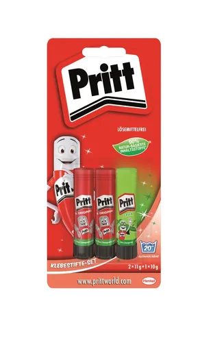 Pritt Klebestifte 3-er Pack bunt klein
