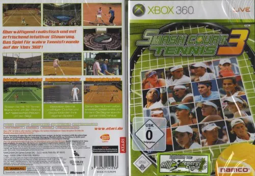 Smash Court Tennis 3 - X360 Sportspiel mit realistischen Tennis-Mechaniken und umfangreichem Karriere-Modus für stundenlangen Spielspaß.