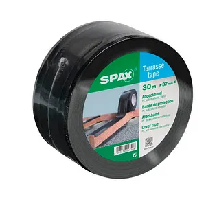 SPAX Dichtungsband 87mm breit - 30m Rolle, selbsthaftend und ideal für den Terrassenbau