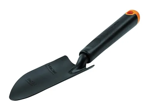 Fiskars Pflanzkelle, Länge 30 cm, Rostfreier Stahlkopf/Kunststoff Griff, Schwarz/Orange, Ergo, 1027018