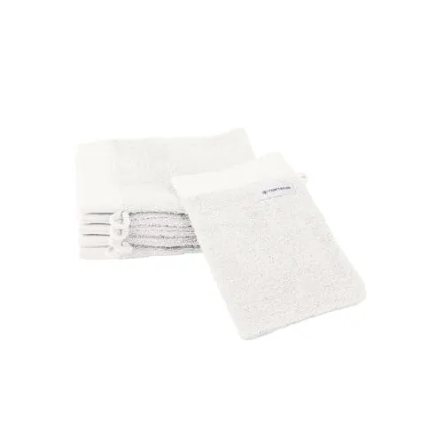 Tom Tailor 6er SET Waschhandschuhe Weiß 16 x 21 cm - Praktisches Set aus 6 hochwertigen Waschhandschuhen in Weiß, ideal für Ihr Badezimmer. Die weiche Textur sorgt für ein angenehmes Hautgefühl und hohe Saugfähigkeit. Maschinenwaschbar und trocknergeeignet.