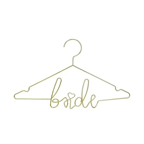 PartyDeco Kleiderbügel Metall 45x27cm in gold von PartyDeco