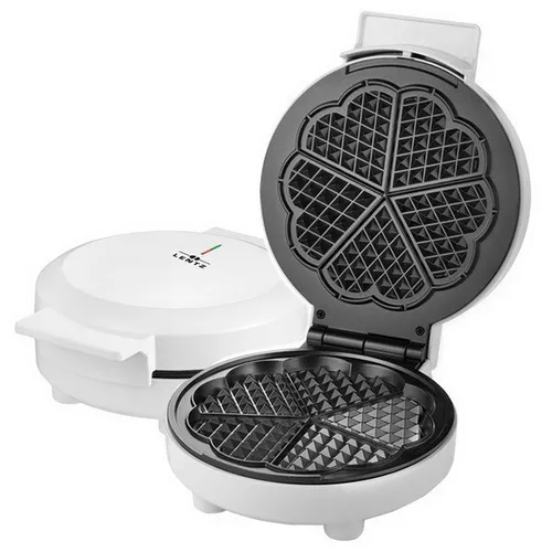 Lentz Waffeleisen Waffelautomat - Herzwaffeln in perfekter Form - Waffeleisen mit Antihaftbeschichtung, kontrollierbarer Temperatur und wärmeisoliertem Griff. Ideal für leckere Herzwaffeln, leicht zu reinigen und platzsparend zu verstauen.