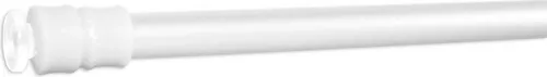 Klemmstange Klemmfix Flex für Scheibengardine Länge 60-90 cm Farbe weiß Fenster Gardine mit Schraubtechnik Ø 6/8 mm - ohne bohren