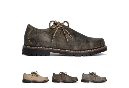 Spieth & Wensky Haferlschuhe 1004-H Düsseldorf - Herren-Schnürhalbschuhe aus hochwertigem Rindleder, ideal für einen klassischen Auftritt mit rustikalem Charakter und stilvollen Kontrastnähten.