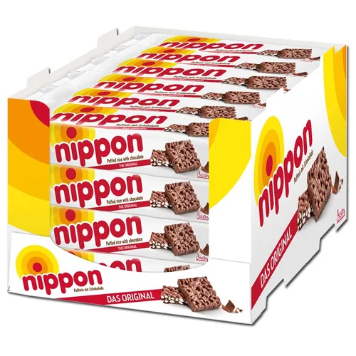 Nippon Puffreis Schokolade, 24 Packungen je 200g von Nippon