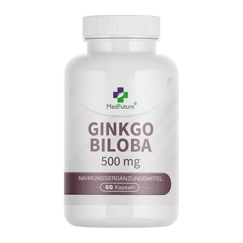 Ginkgo Biloba 500 mg 60 Kapseln Gedächtnis und Konzentration