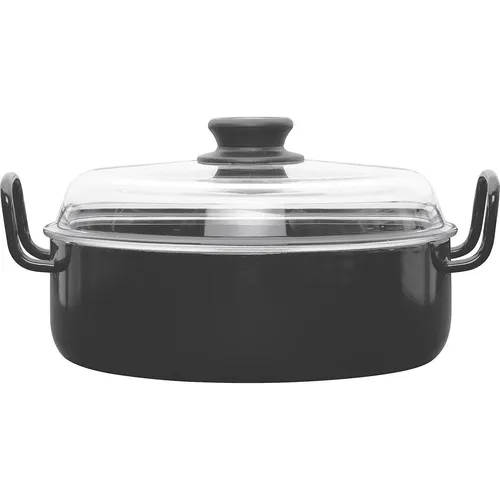 Riess Schmorpfanne 24 cm, Emaille schwarz