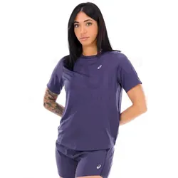 Asics Core Damen Kurzarmshirt Bleu marine S von ASICS