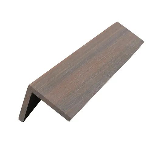 WPC Profi Terrassendielen MUSTER L Abschlussleiste 15 cm braun 50x50 mm, (Abschlussleiste, Musterstück 15 cm)