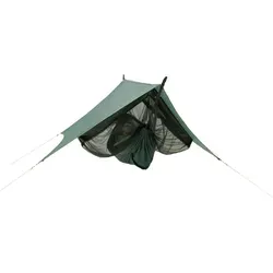 AMAZONAS Traveller Camp – Ultraleichtes Hängematten-Komplettset - Hängematten & Hängestühle – Inklusive Moskitonetz und Tarp, belastbar bis 200 kg, ideal für Outdoor-Abenteuer mit schnellem Aufbau und vielseitiger Nutzung.