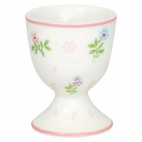 GreenGate Eierbecher Egg Cup 'Cilja' white Porzellan Vintage Landhausstil