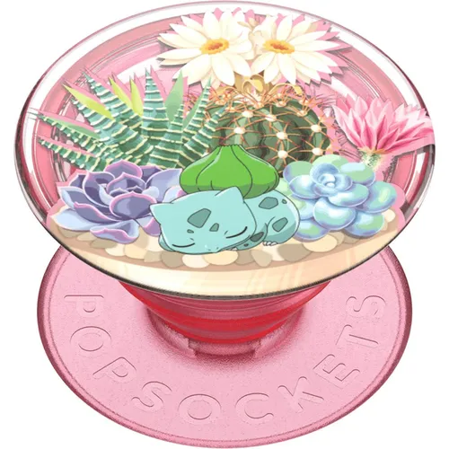 PopSockets PopGrip Premium Bulbasaur Terrarium (POPS112661) in pink von PopSockets