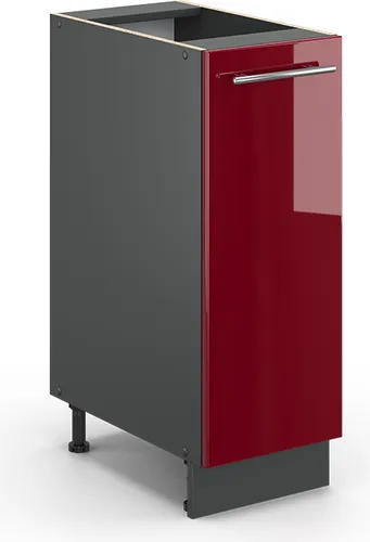 Vicco Apothekerschrank Fame-Line, Bordeaux Hochglanz in rot von Vicco