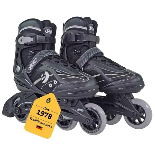 Best Sporting Inline Skates für Erwachsene & Jugendliche - Größe 41-42 - Kinder-Inline-Skates mit verstellbarer Breite bis 6 mm für optimalen Tragekomfort und sicheres Fahren dank ABEC-7-Kugellager und atmungsaktivem Air-Ventilation-Mesh.
