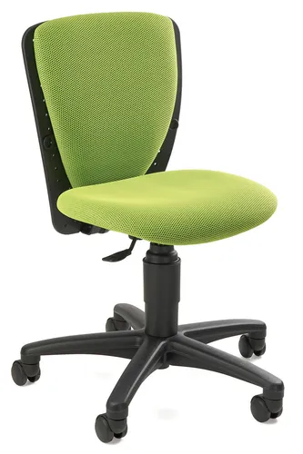 Topstar Kinderdrehstuhl High S'cool® 70570BB50 - Grüner Stoffstuhl für Kinder - Bürostühle für Kinder, belastbar bis 60 kg, ideal für ergonomisches Sitzen beim Lernen und Spielen.