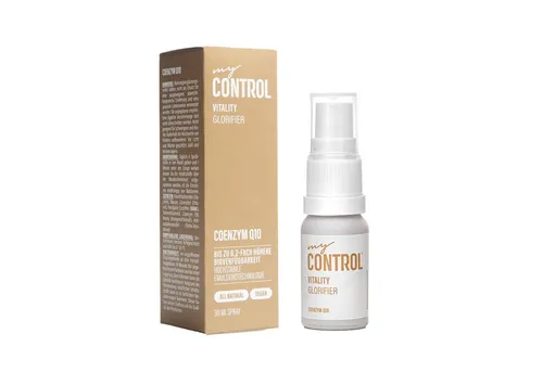 my Control® Vitality Glorifier - Coenzym Q10 Nahrungsergänzungsmittel Spray, 30 ml, Natürliches Coenzym Q10, 6,2-fach höhere Bioverfügbarkeit