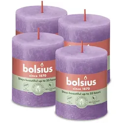 Rustik Stumpenkerzen 80/68 mm in pink von Bolsius