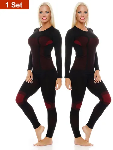 Cocain Underwear Funktionsunterhemd für Damen - Hochfunktionelles, atmungsaktives Thermo-Unterhemd in Schwarz/Rot, ideal für Ski, Snowboard und Wandern. Mit spezieller Membrantechnologie für optimale Feuchtigkeitsregulierung.