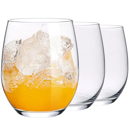KONZEPT Wassergläser Set 6-teilig – 400 ml Trinkgläser Set, besonders standfest & griffig, ideal für Wasser, Saft, Limo, Gin