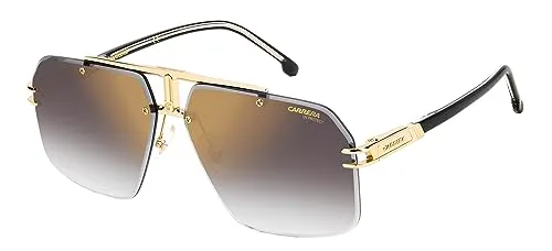 Carrera Unisex 1054/s Sonnenbrille, RHL/FQ Gold Black, 63 - Sonnenbrille für Damen mit stylischem Design und UV-Schutz, inklusive schützendem Etui für unterwegs.