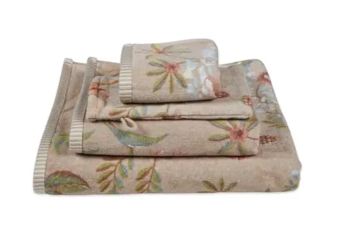 Pip Studio Handtuch Set 55 x 100 cm Van 3 - Hochwertiges Handtuch-Set aus 100% Baumwolle in fröhlichen Designs. Ideal für den täglichen Gebrauch, waschbar bis 60 Grad und trocknergeeignet. Bringen Sie Farbe und Stil in Ihr Badezimmer!