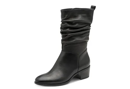 Tamaris Damen Stiefel schwarz 38 - Wanderschuhe mit modernem Halbschaftdesign, ideal für stilvolle Herbst- und Winterlooks. Komfort-Lining und Antislide-Technologie sorgen für angenehmes Tragen und Sicherheit auf glatten Flächen.