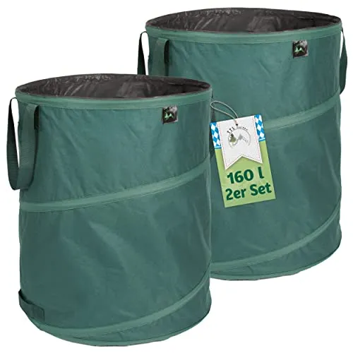 TTL GARDEN Premium Gartensack 2er Set 160L in grün von TTL GARDEN