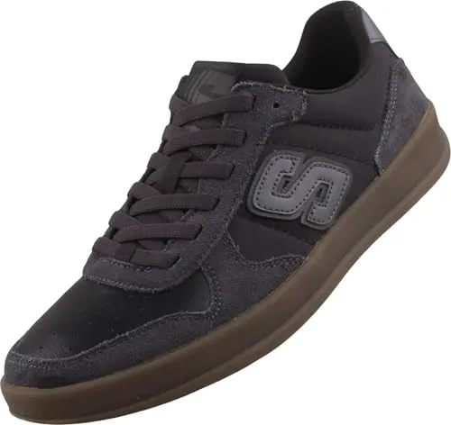 Skechers New Wave Cup - Calven Herren Sneaker Schwarz - Sneaker aus Leder und Mesh mit atmungsaktiver Skechers Air-Cooled Memory Foam-Innensohle für optimalen Komfort und Druckentlastung.